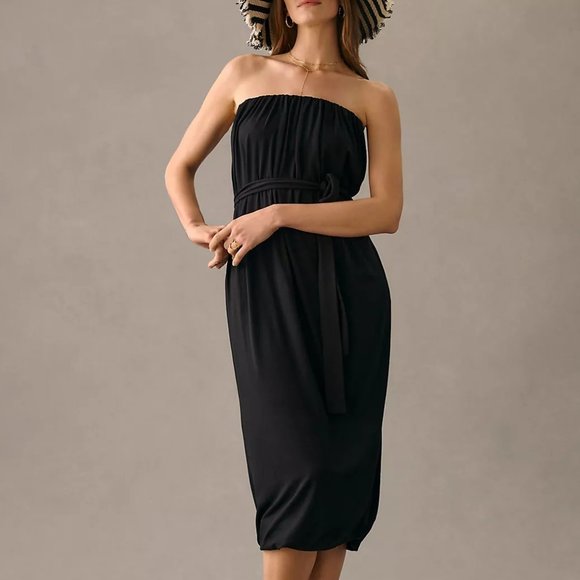 HTF Velvet by Graham & Spencer Audrina Strapless Dress